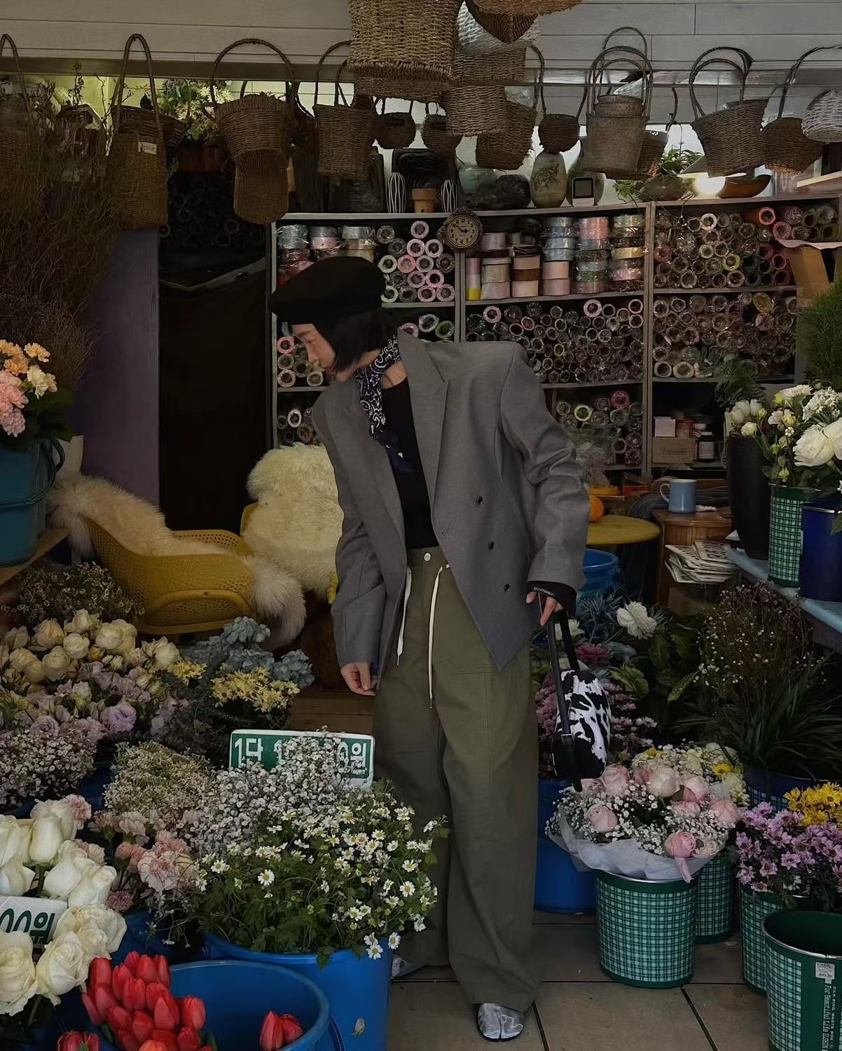 FG22 / CONTRAST STRING POCKET PANTS