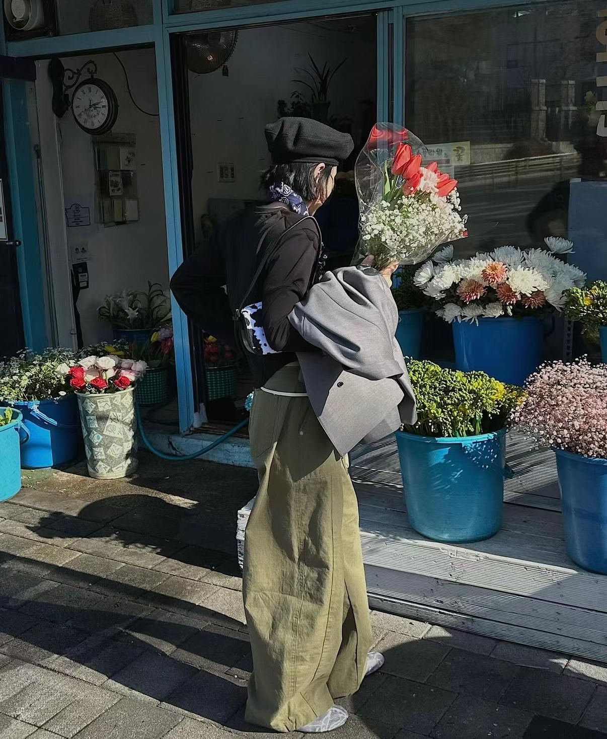 FG22 / CONTRAST STRING POCKET PANTS