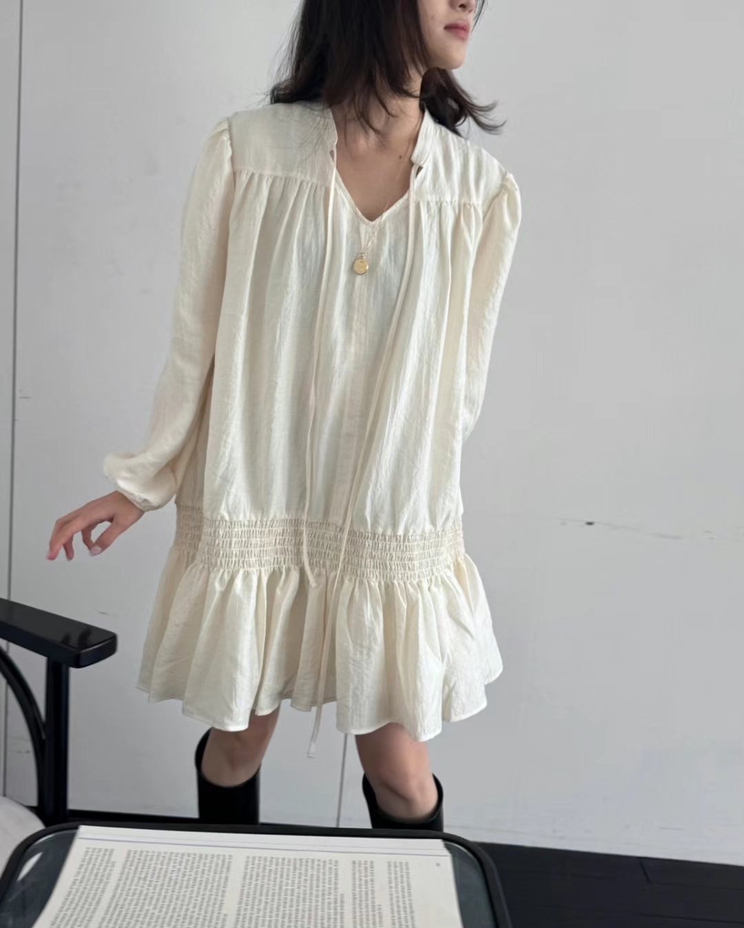 DIVINE DROP WAIST SHORT DRESS