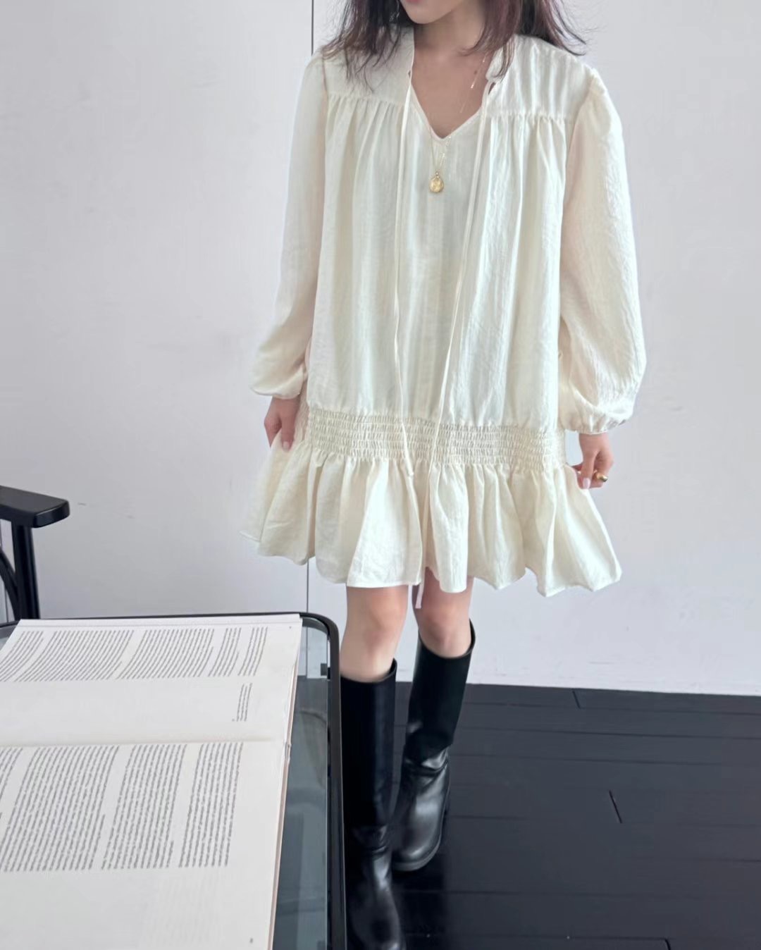 DIVINE DROP WAIST SHORT DRESS