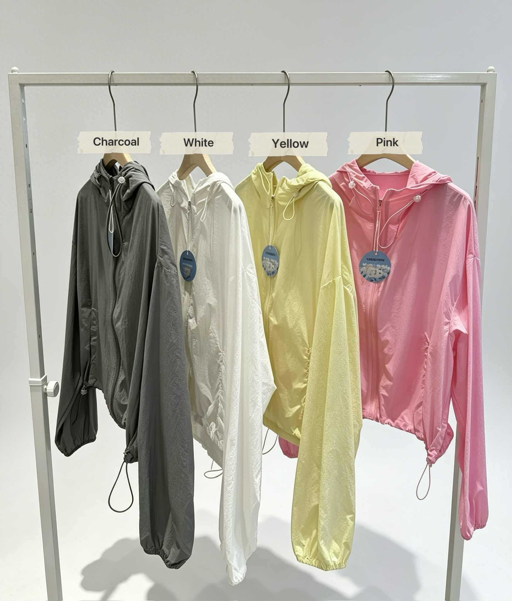 WM14 / UPF50-UV PROTECTION TOGGLE HEM HOODED LIGHTWEIGHT JACKET