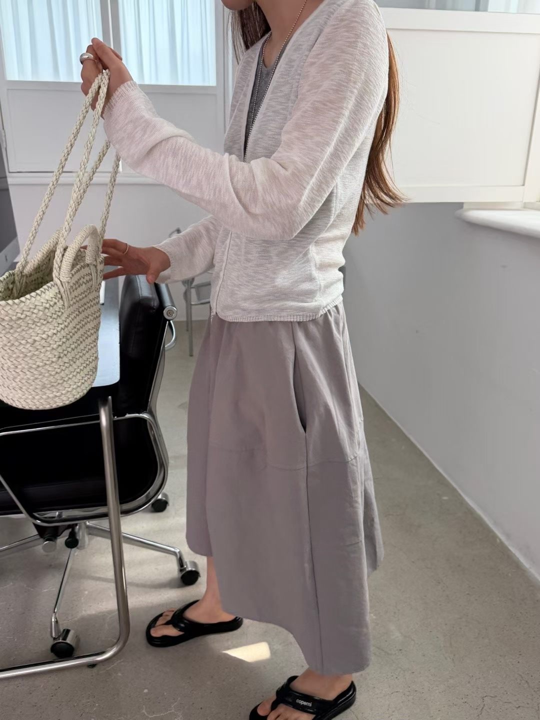 FG19 / LAYERED CARDIGAN SET