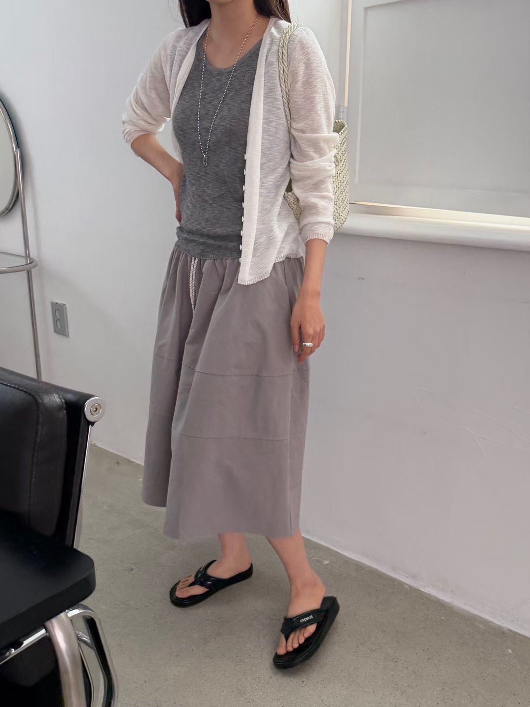 FG19 / LAYERED CARDIGAN SET