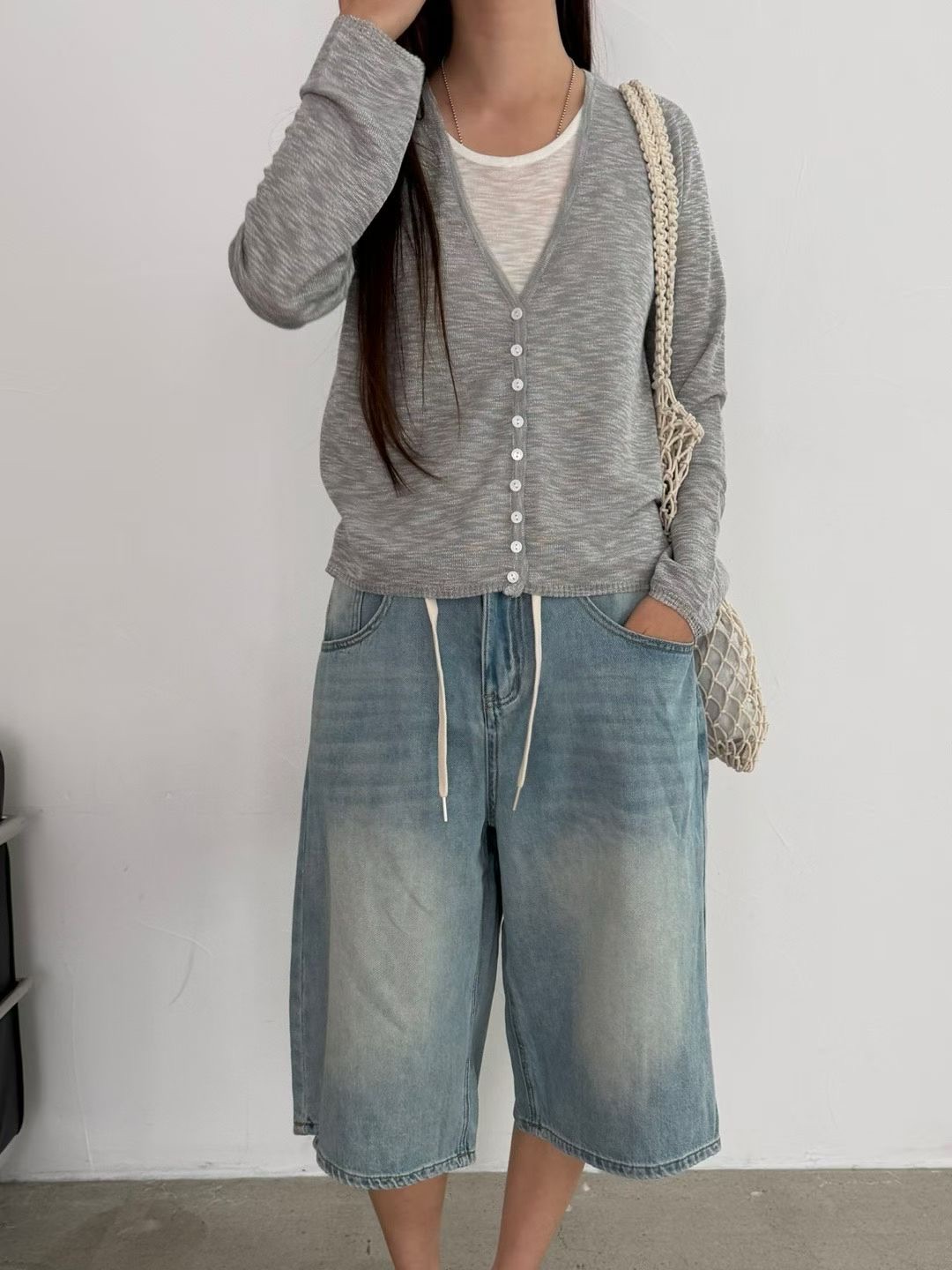 FG19 / LAYERED CARDIGAN SET