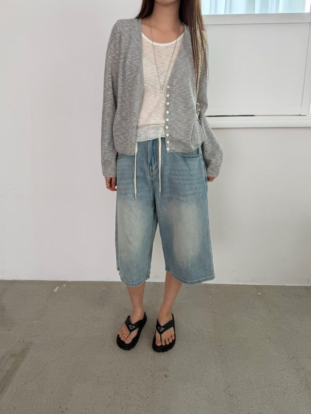 FG19 / LAYERED CARDIGAN SET