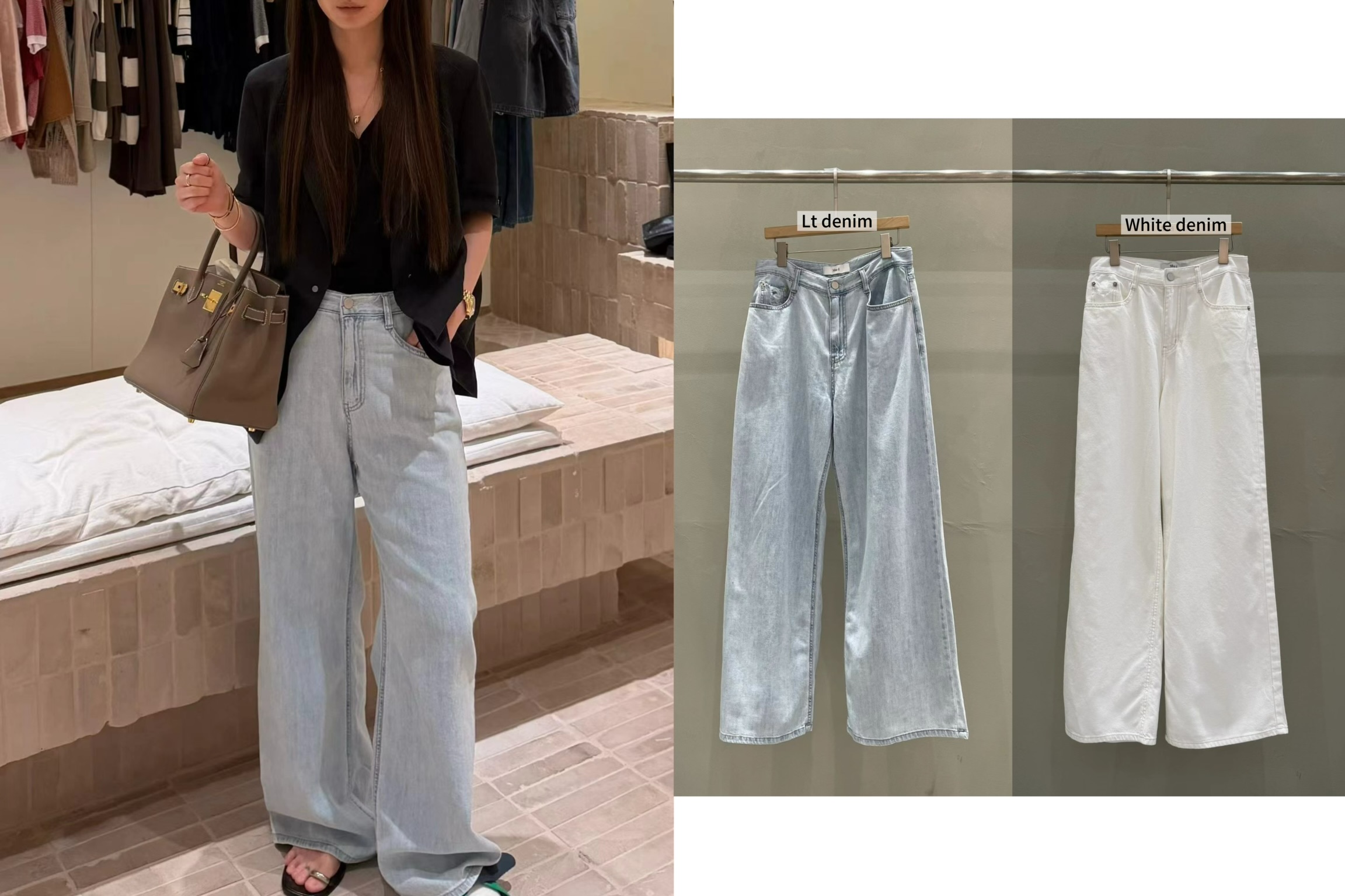 MU23 / POCKET FADED DENIM JEANS