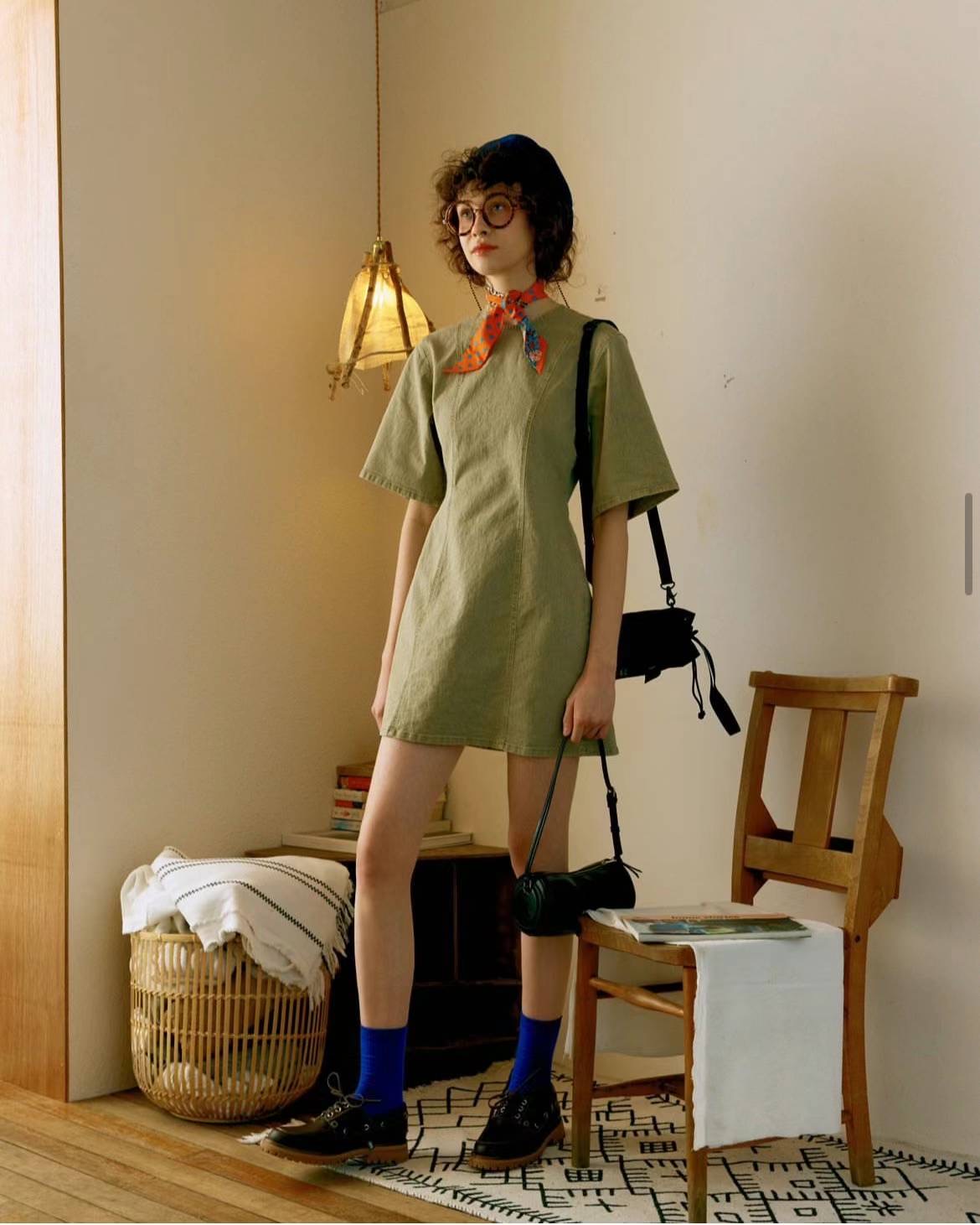 GERRA DENIM SHIFT DRESS 