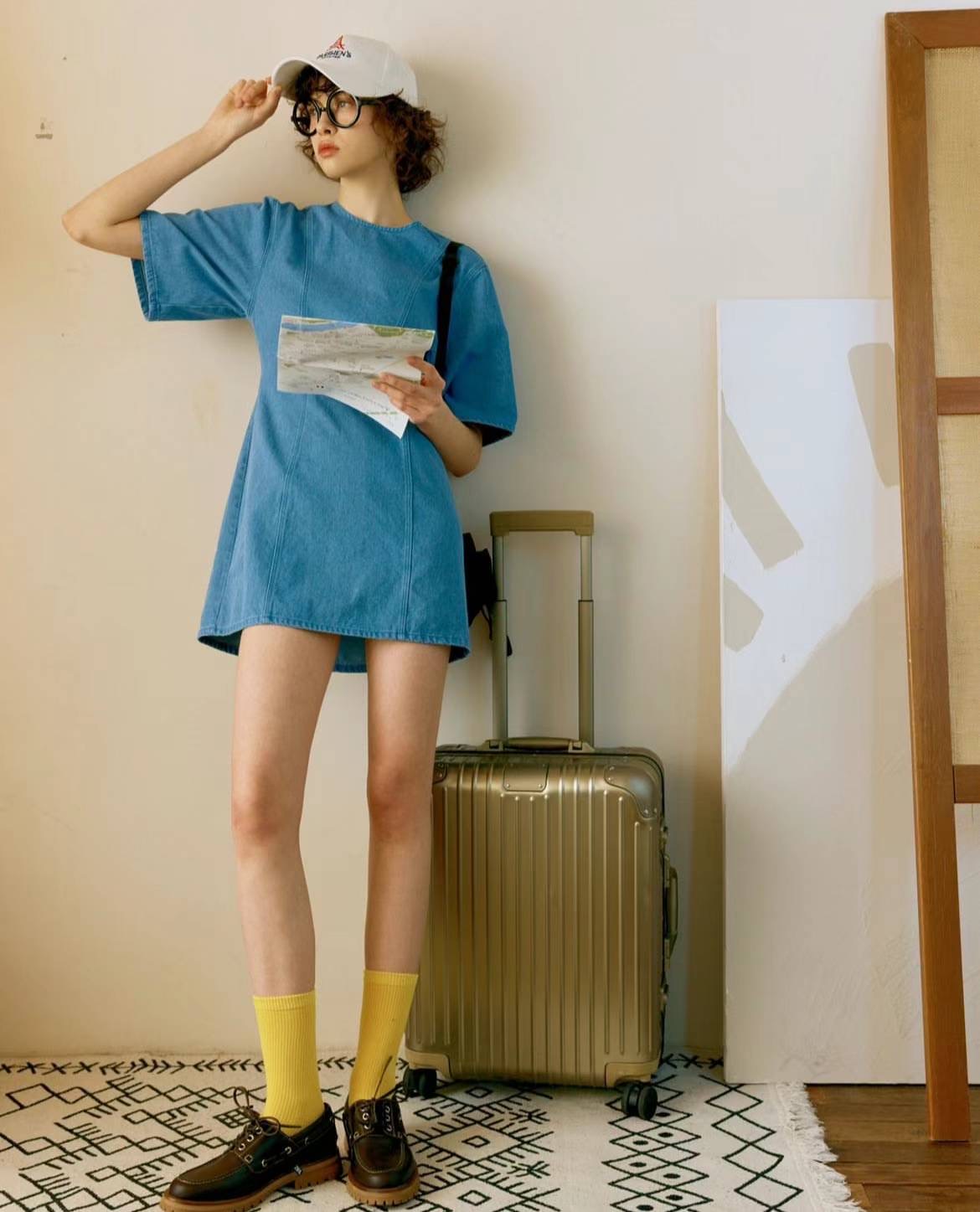 GERRA DENIM SHIFT DRESS 