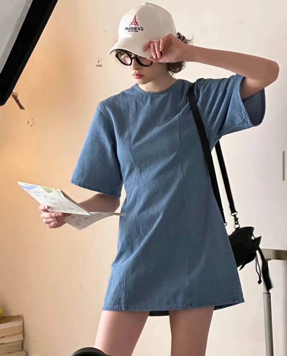 GERRA DENIM SHIFT DRESS 