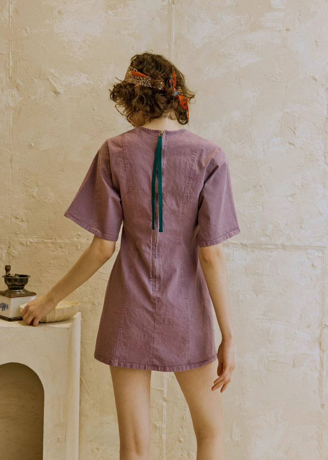 GERRA DENIM SHIFT DRESS 