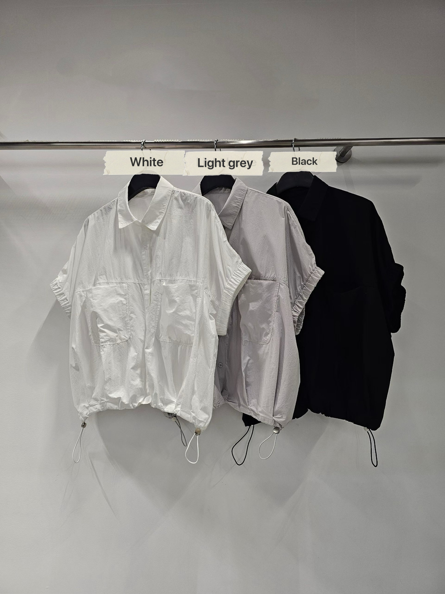 YY26 / TOGGLE HEM POCKET SHIRT