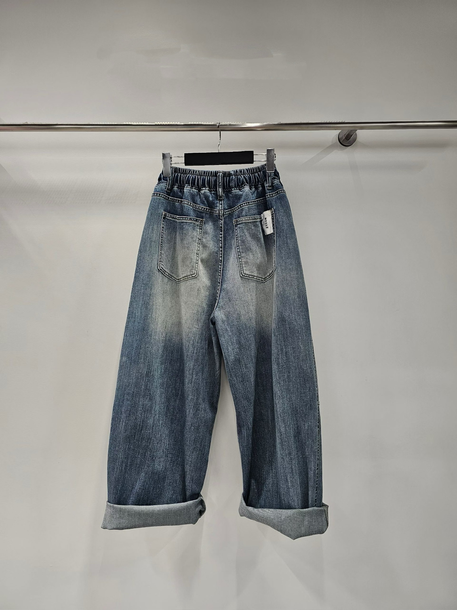 YY18 / WASHED TONE SEGMENTED LOOSE FIT TROUSERS