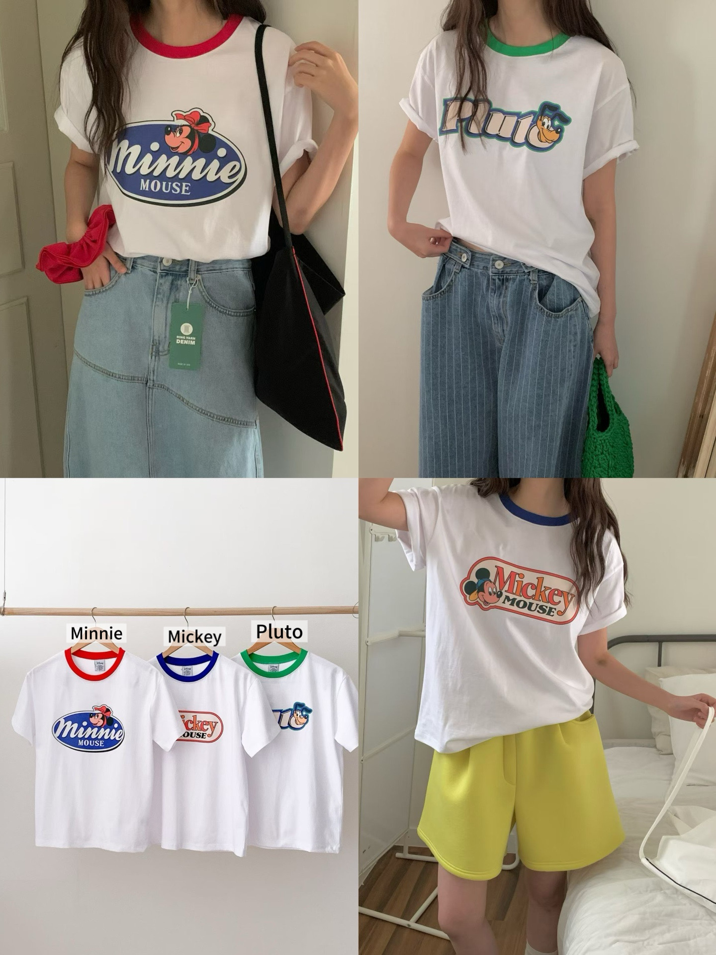 FG27 / CONTRAST NECKLINE DISNEY’S CHARACTER TEE