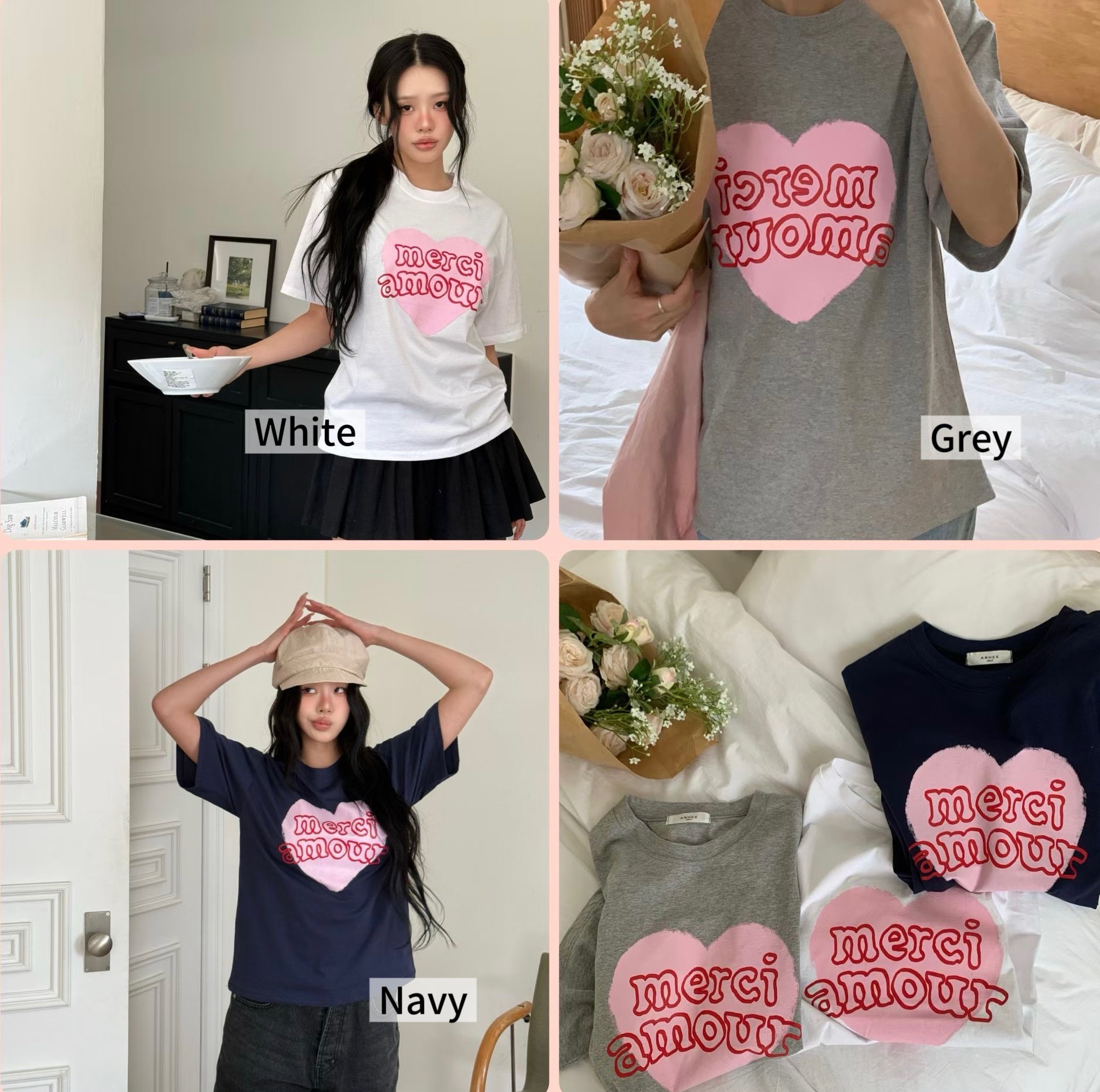 FG30 / ‘MERCI AMOUR’ PRINTED TEE