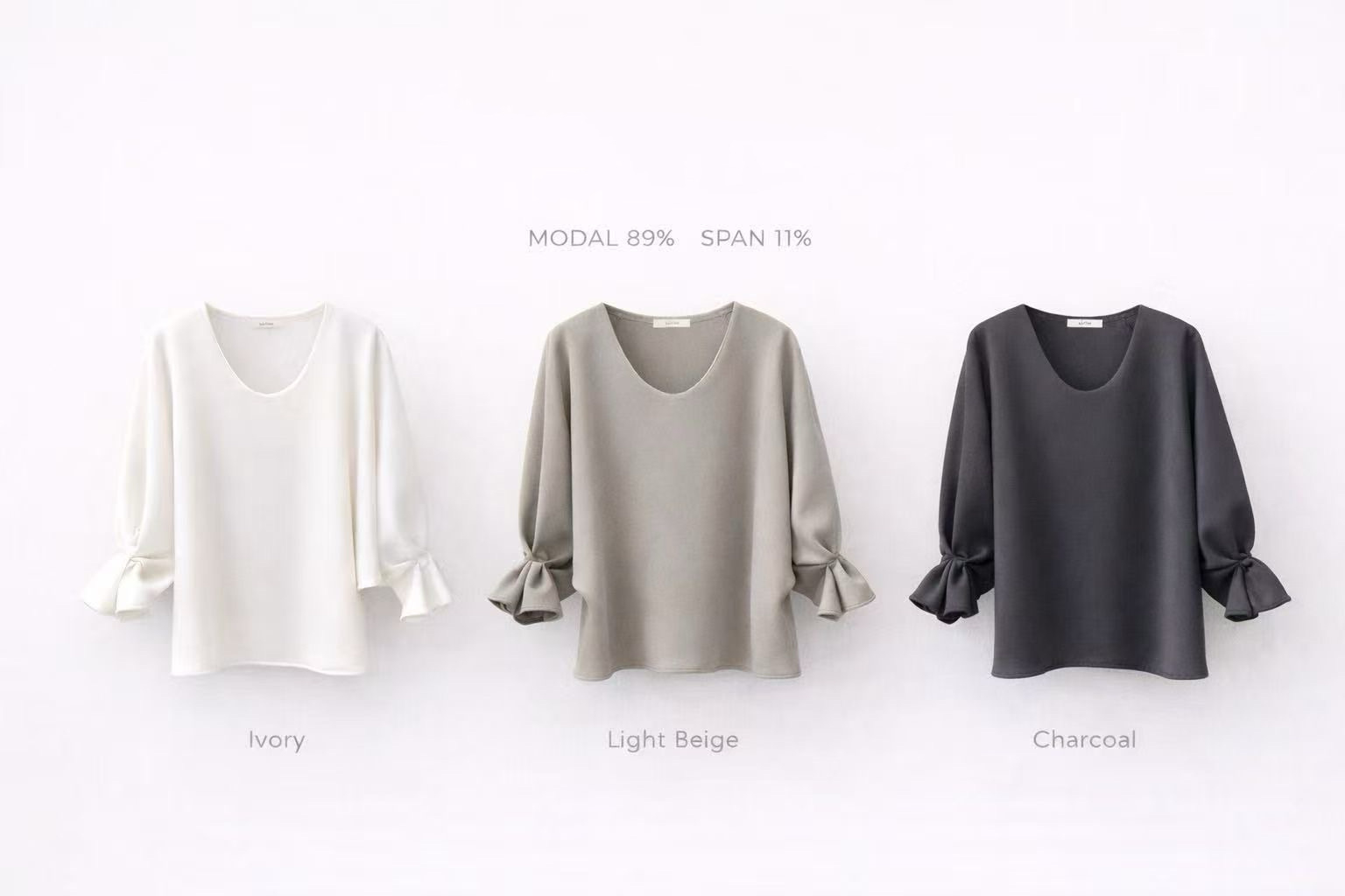 ME01 /  Darted Sleeves Detail Top