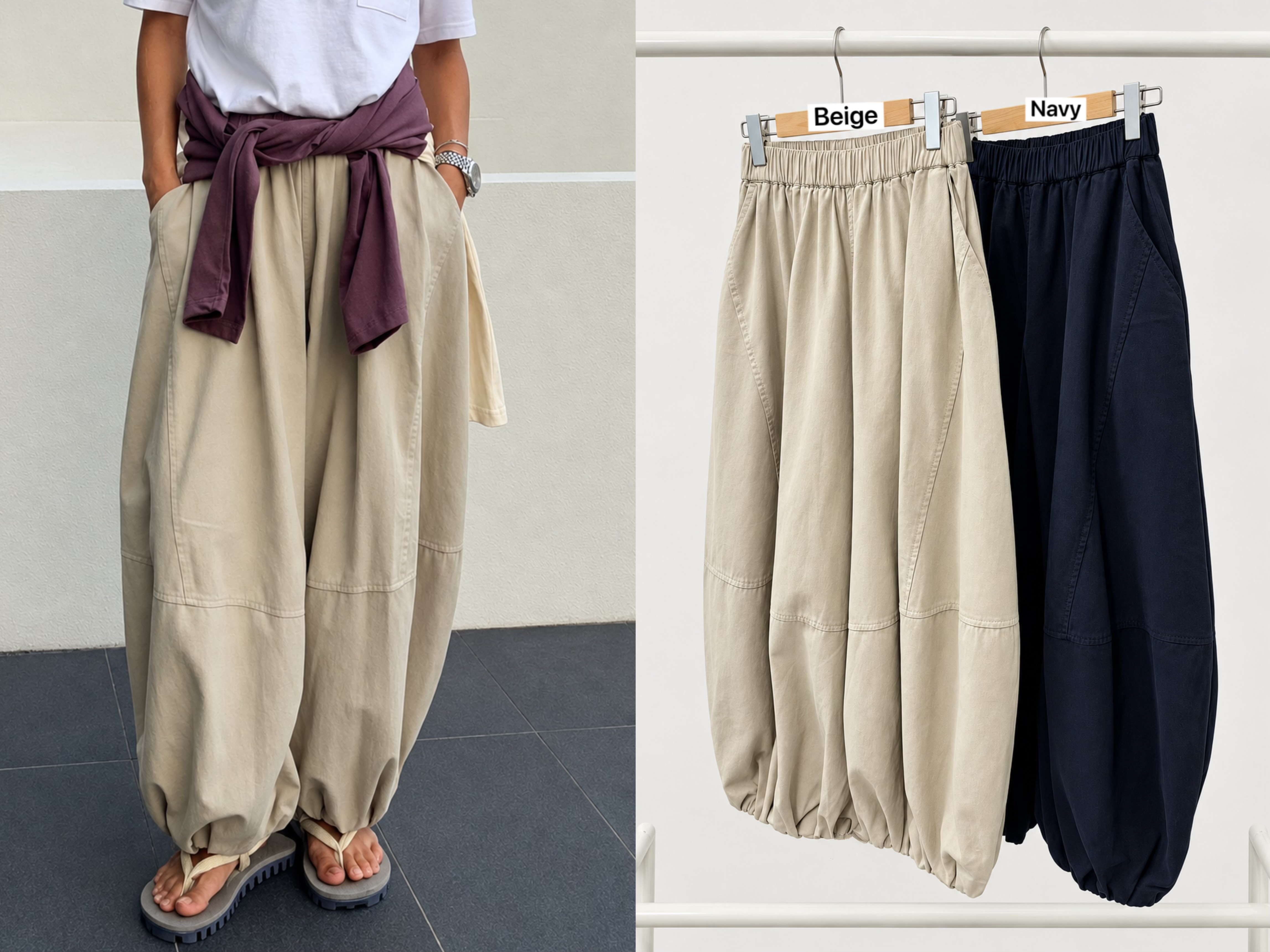 031026/BALLOON-CUT POCKET TROUSERS 