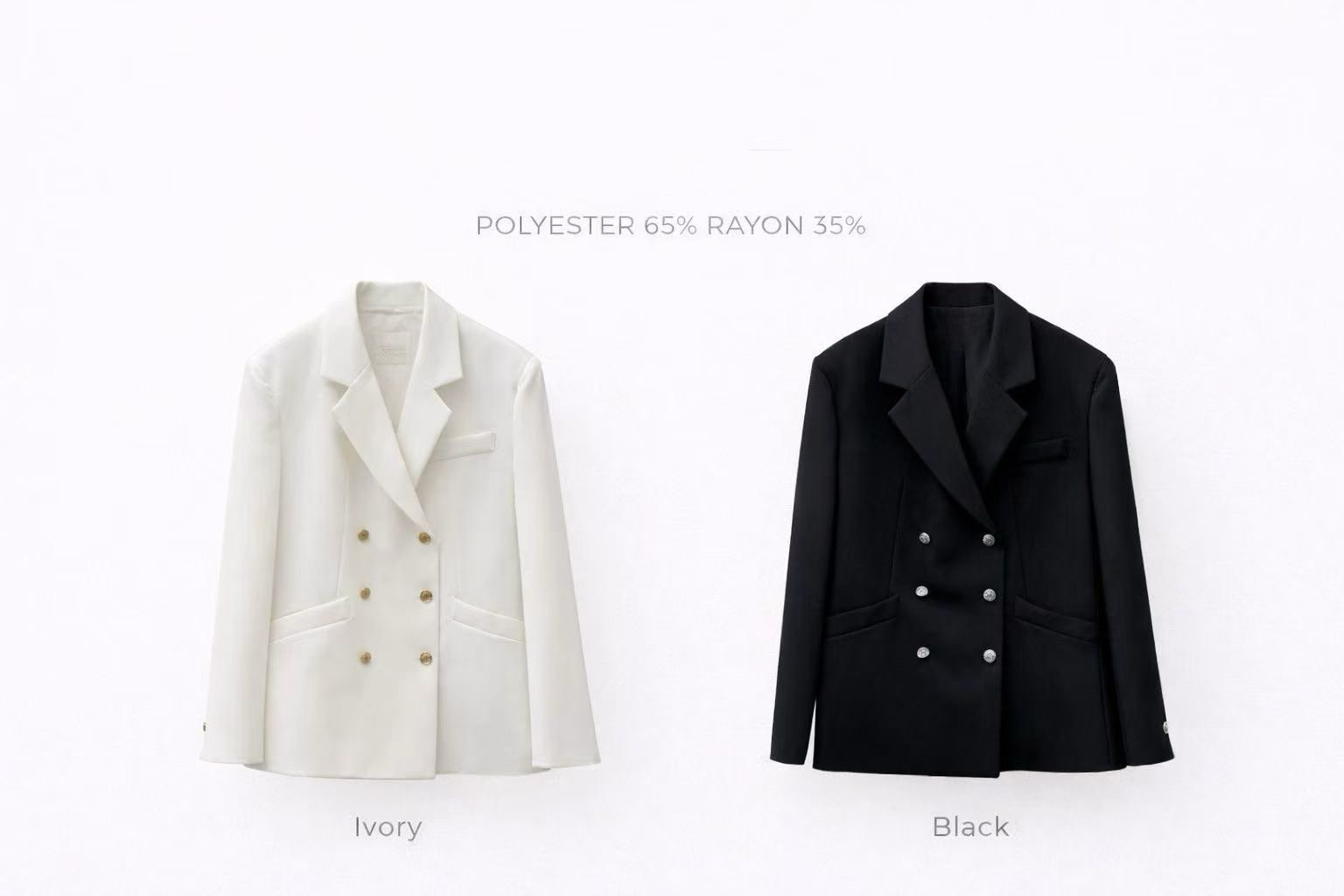 ME10 / Double Breasted Suit Blazer