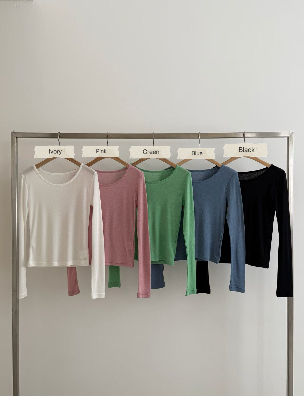 TS07 / BASIC SOFT LONG SLEEVES TEE