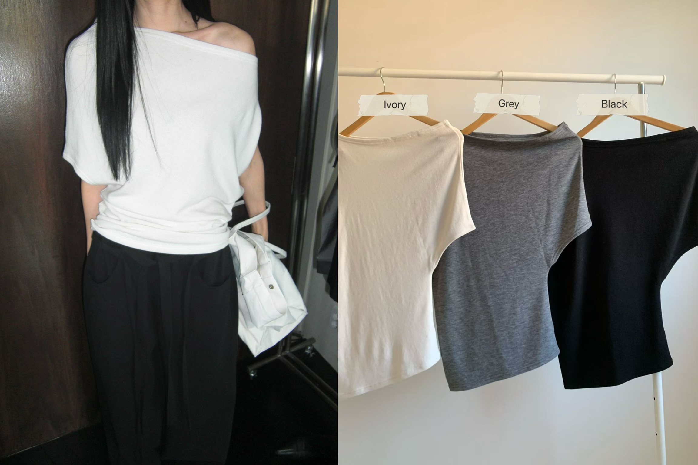 TS12 / ONE SHOULDER RUCHED TOP