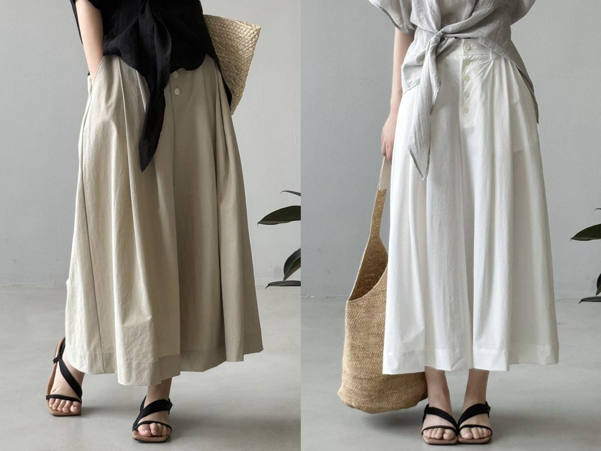 TS20 / PINTUCK POCKET CULOTTES