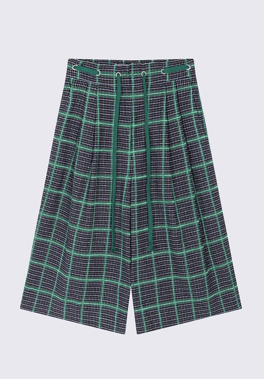 SU24 / Hound’s Tooth Eyelet Bermuda Pants