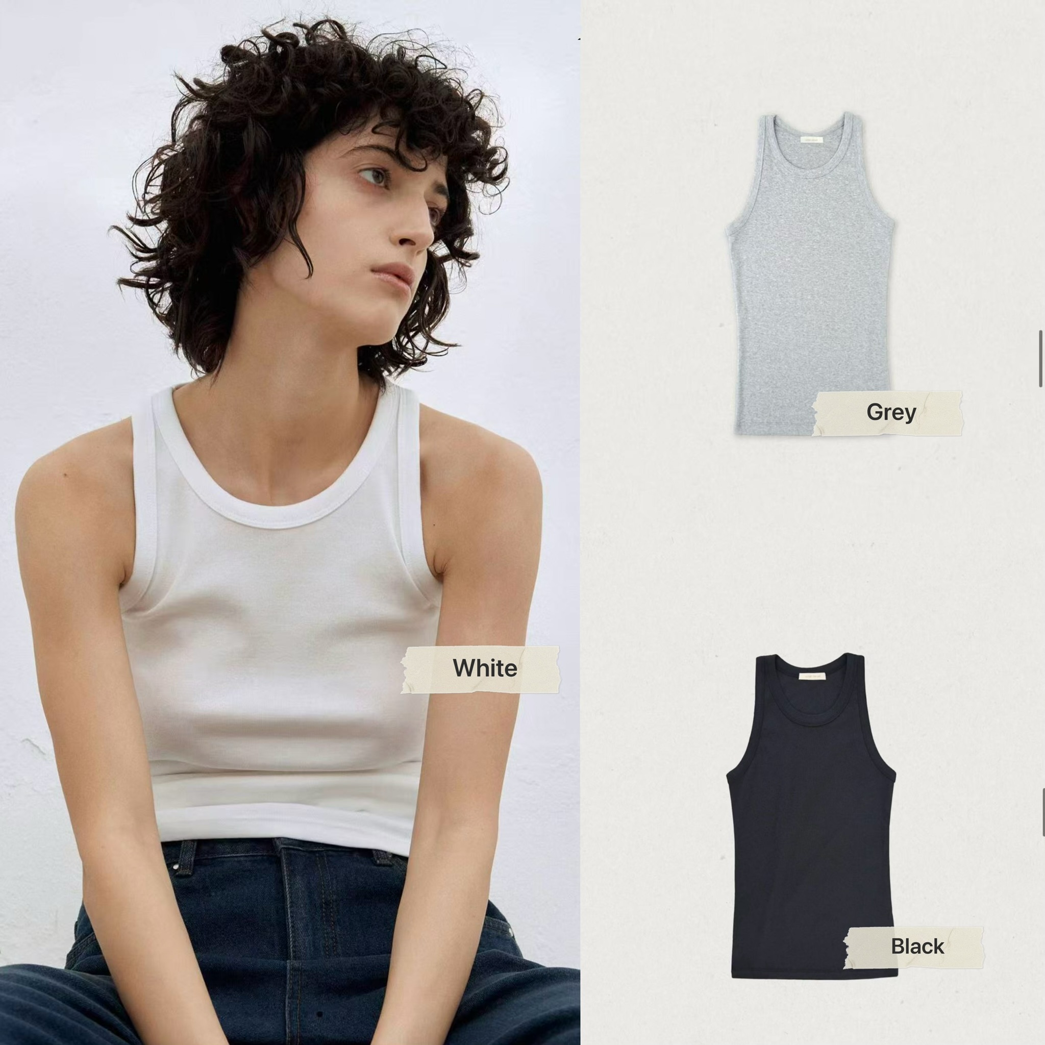 4401 / ROUND NECK TANK TOP
