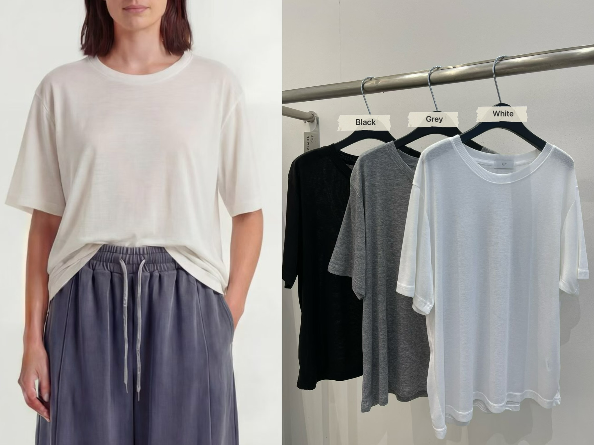 JY15 / ROUND NECK SOFT TEE