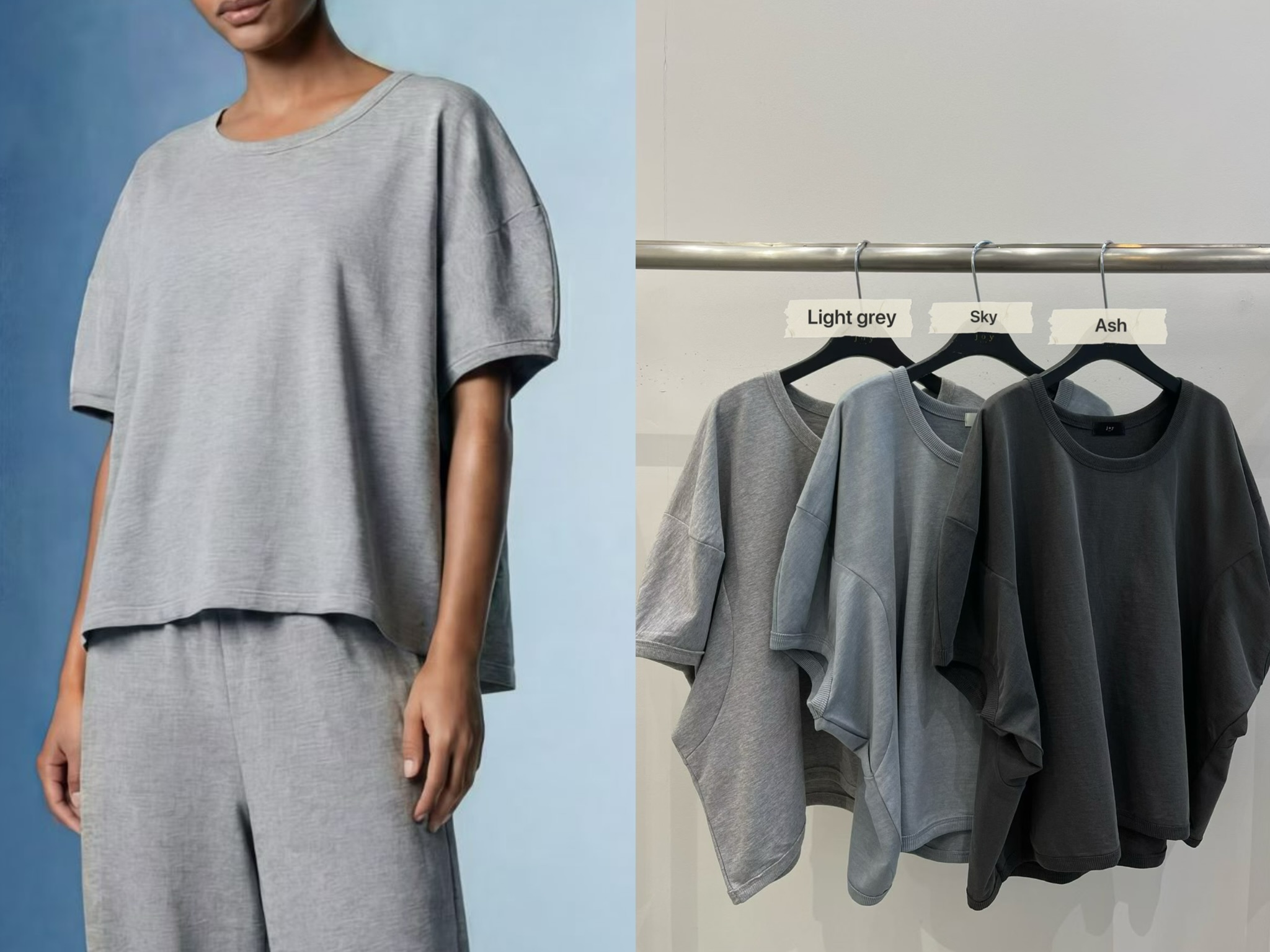 JY25 / VOLUME SLEEVES DRAPE TOP