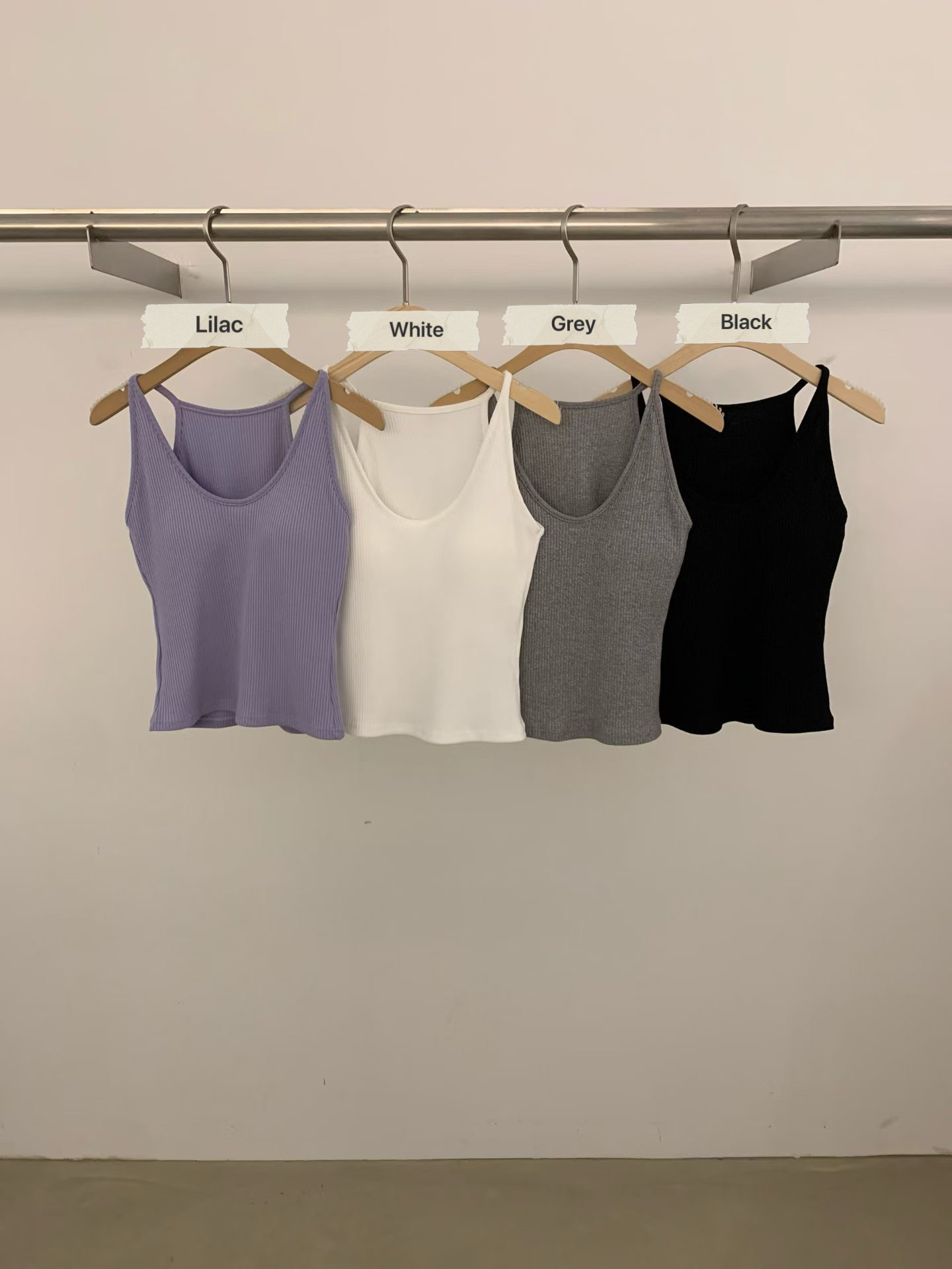 ERIN U-NECK PADDED TANK TOP