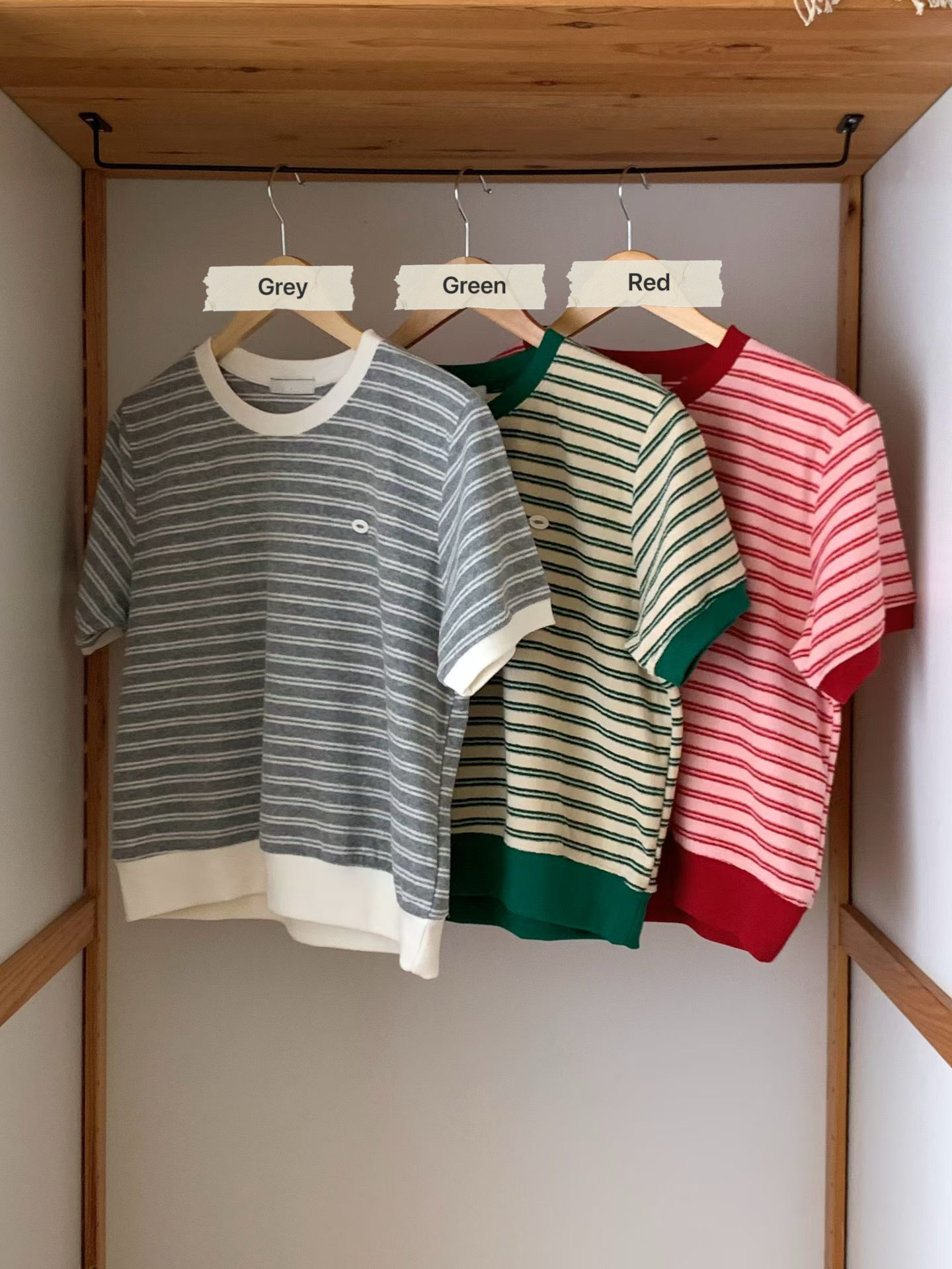 EVAN WAIST BANDING STRIPE TOP