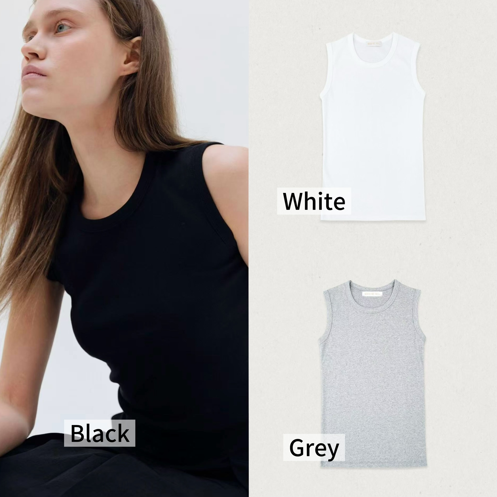WW35 / COTTON BASIC TANK TOP