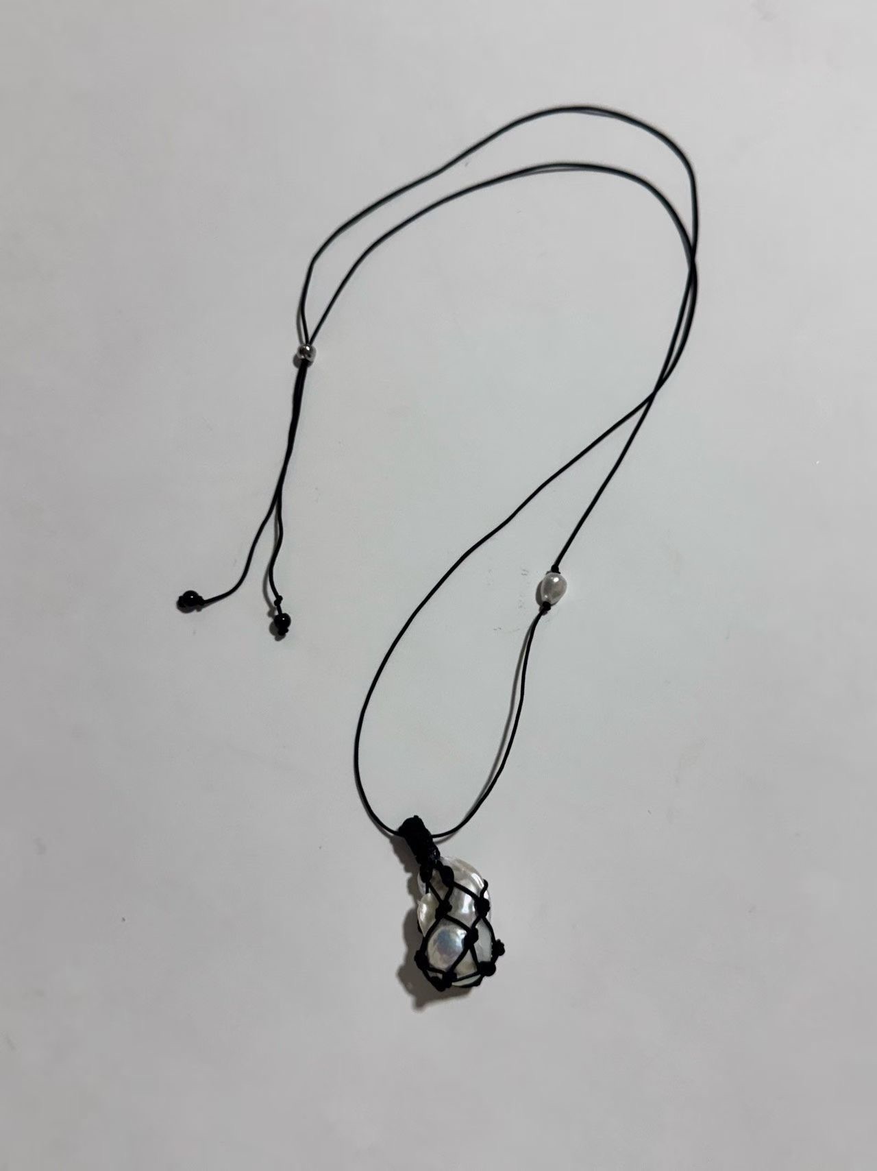 DK31 / FRESH WATER PEARL PENDANT LONG NECKLACE