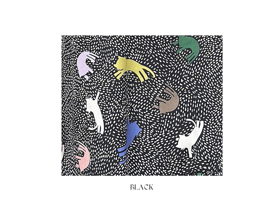 KB10 / Fun Cat Printed Drop Waist Dress