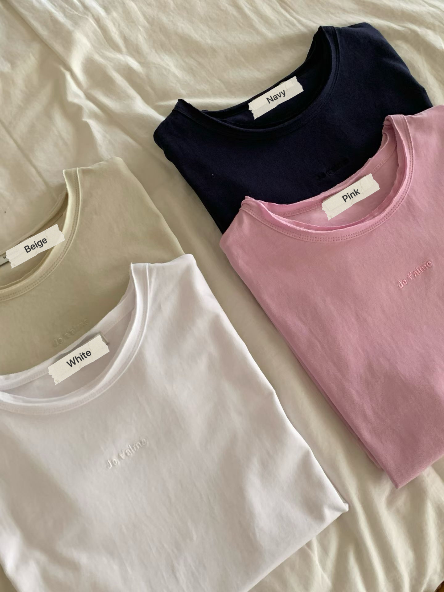 DWYN "JE'TAIME" EMBROIDERED TEE