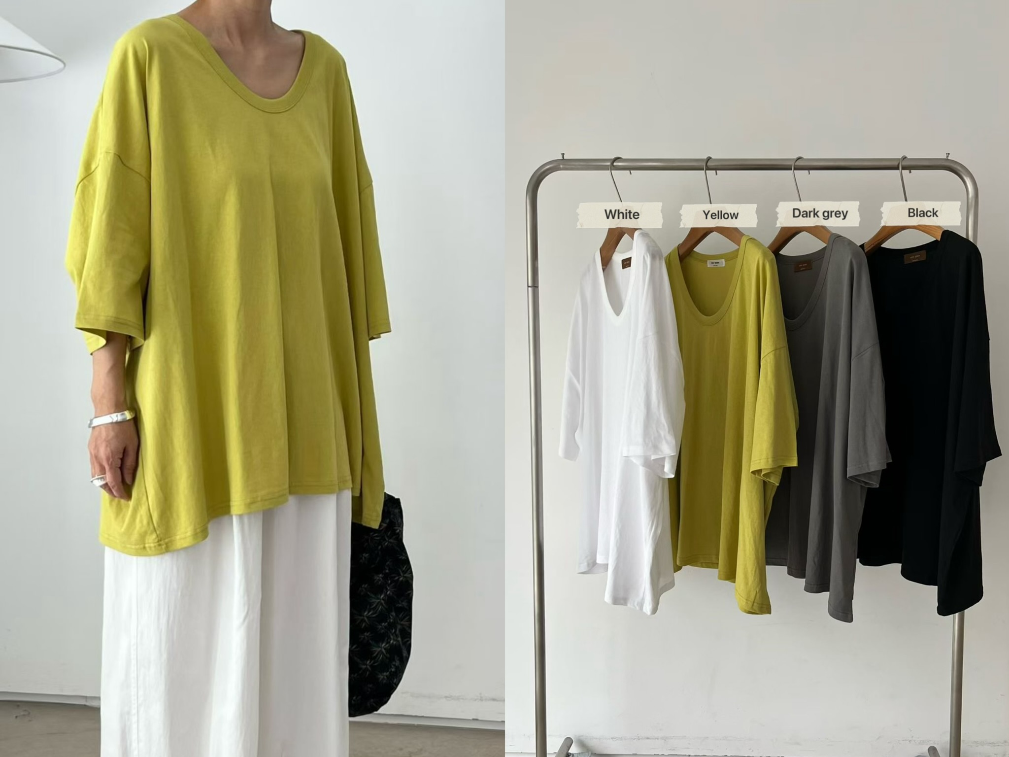VN27 / U-NECK LOOSE FIT TEE