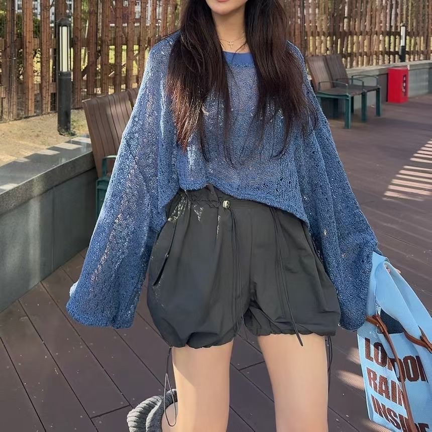 ER18 / TOOGLE HEM PAPER BAG SHORTS
