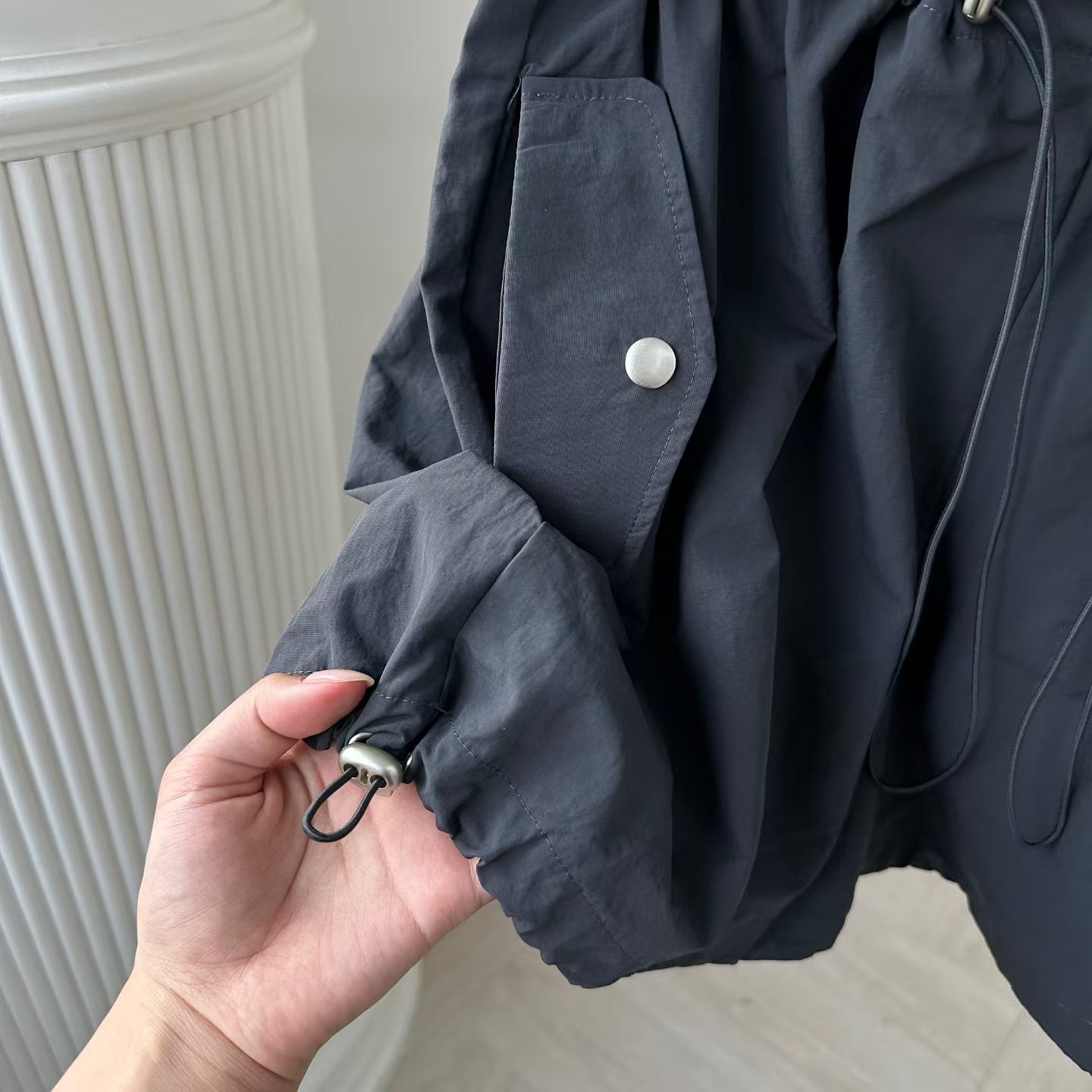 ER18 / TOOGLE HEM PAPER BAG SHORTS