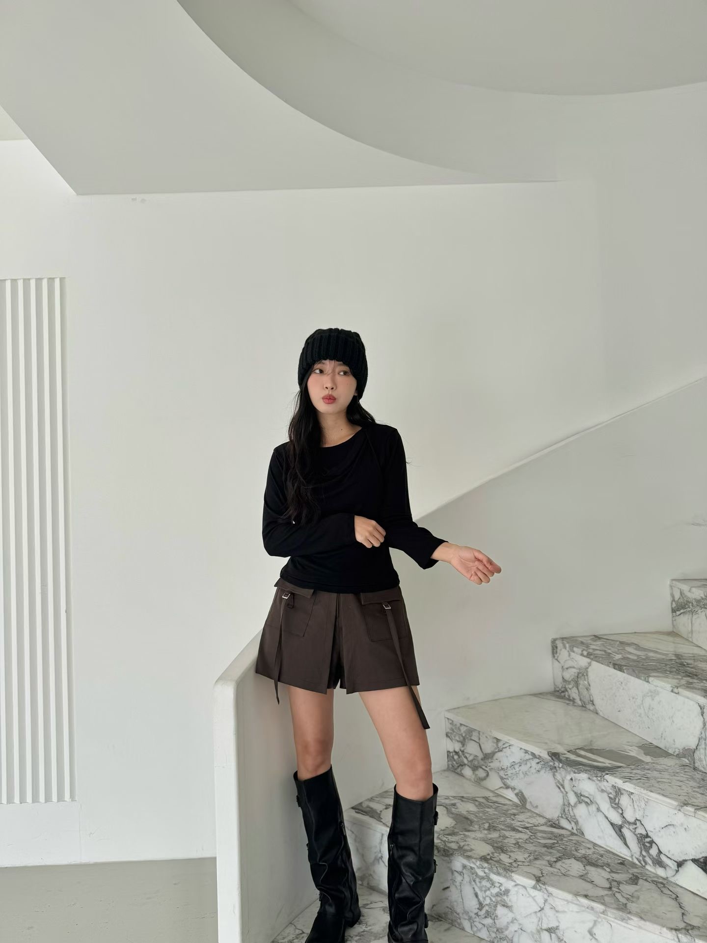 ER23 / FRONT POCKETS SKORTS