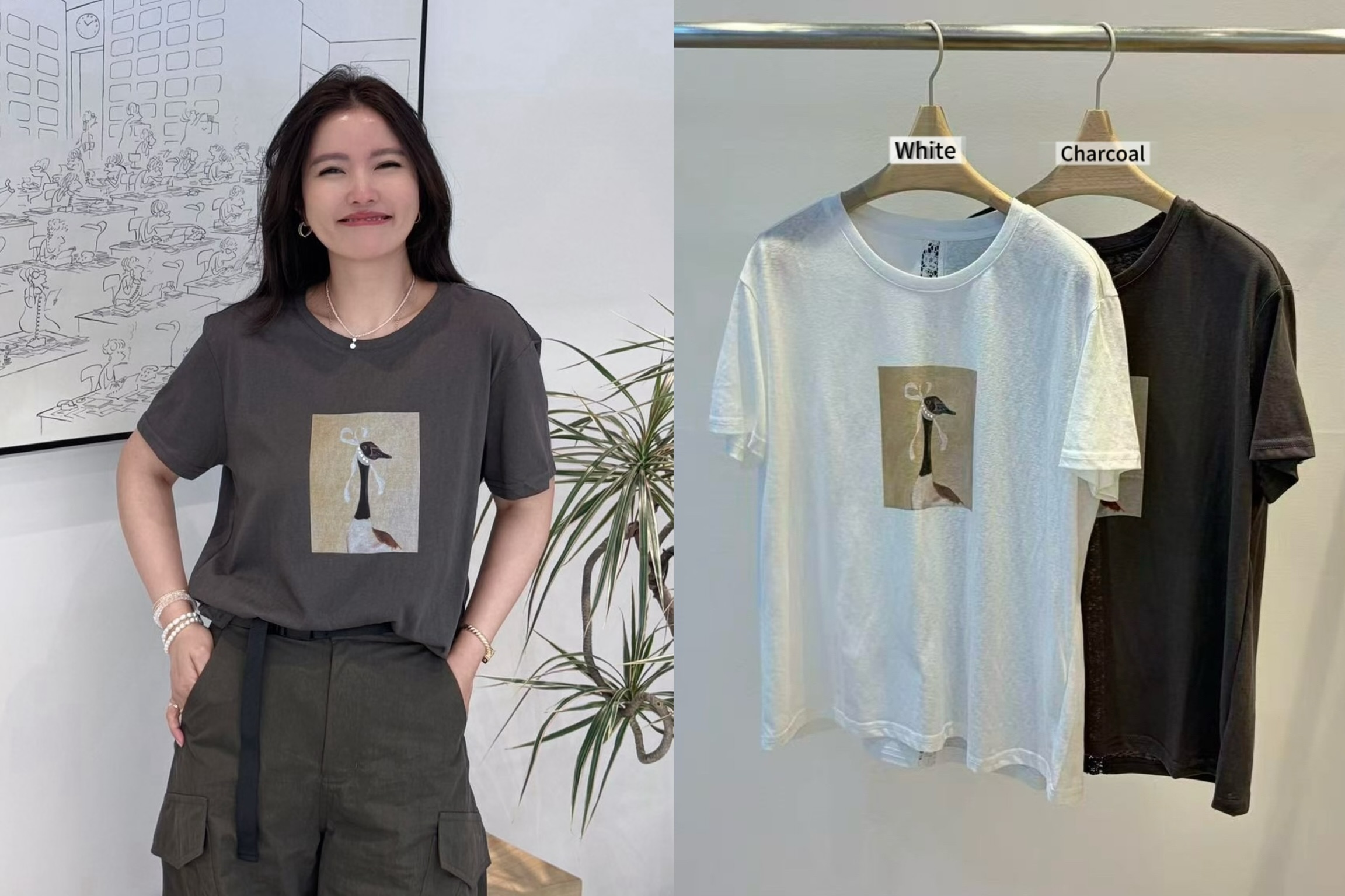 UE25 / GOOSE PRINTED TEE