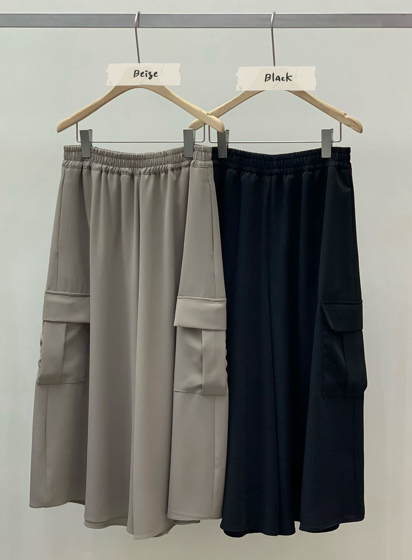 MT04 / Banded Waist Pocket Culottes 