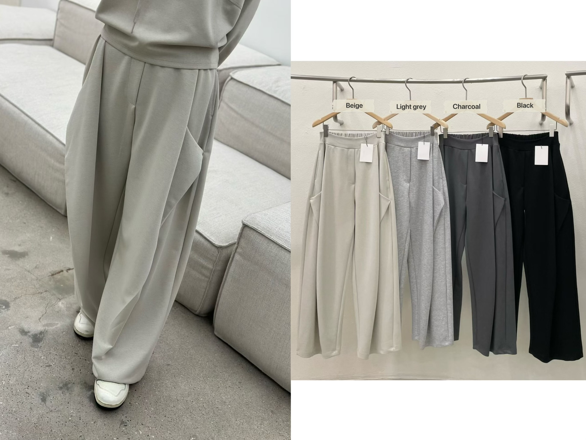 LE08 / SIDE DETAIL POCKET TROUSERS