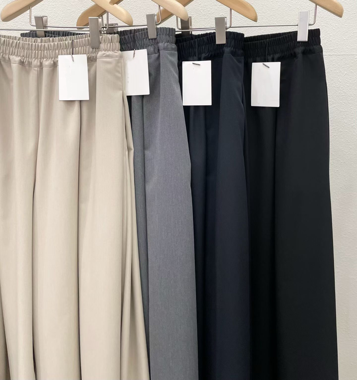LE04 / BANDED WAIST PINTUCK CULOTTES