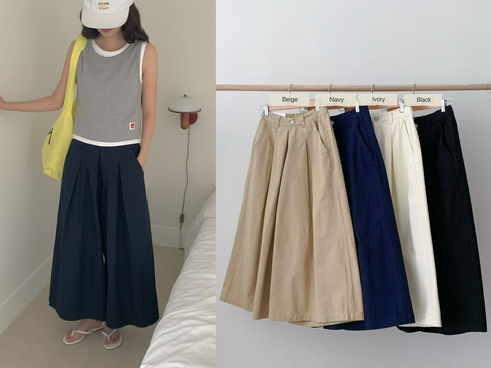 940426 / ELASTIC BAND POCKET DART CULOTTES