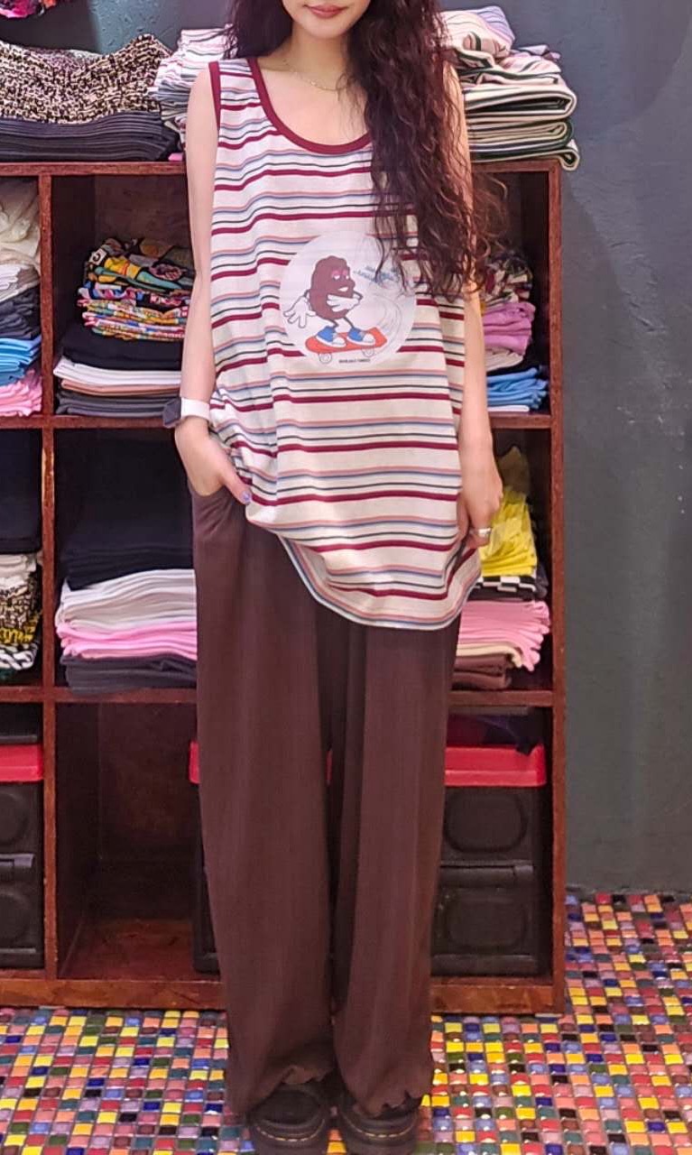 CD15 / THE CALIFORNIA RAISINS STRIPE TANK TOP