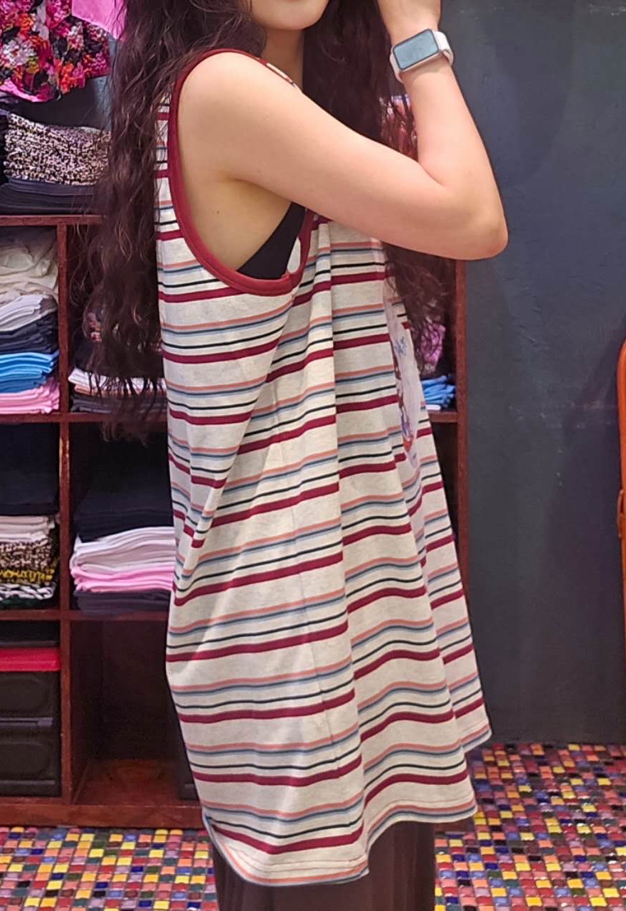 CD15 / THE CALIFORNIA RAISINS STRIPE TANK TOP