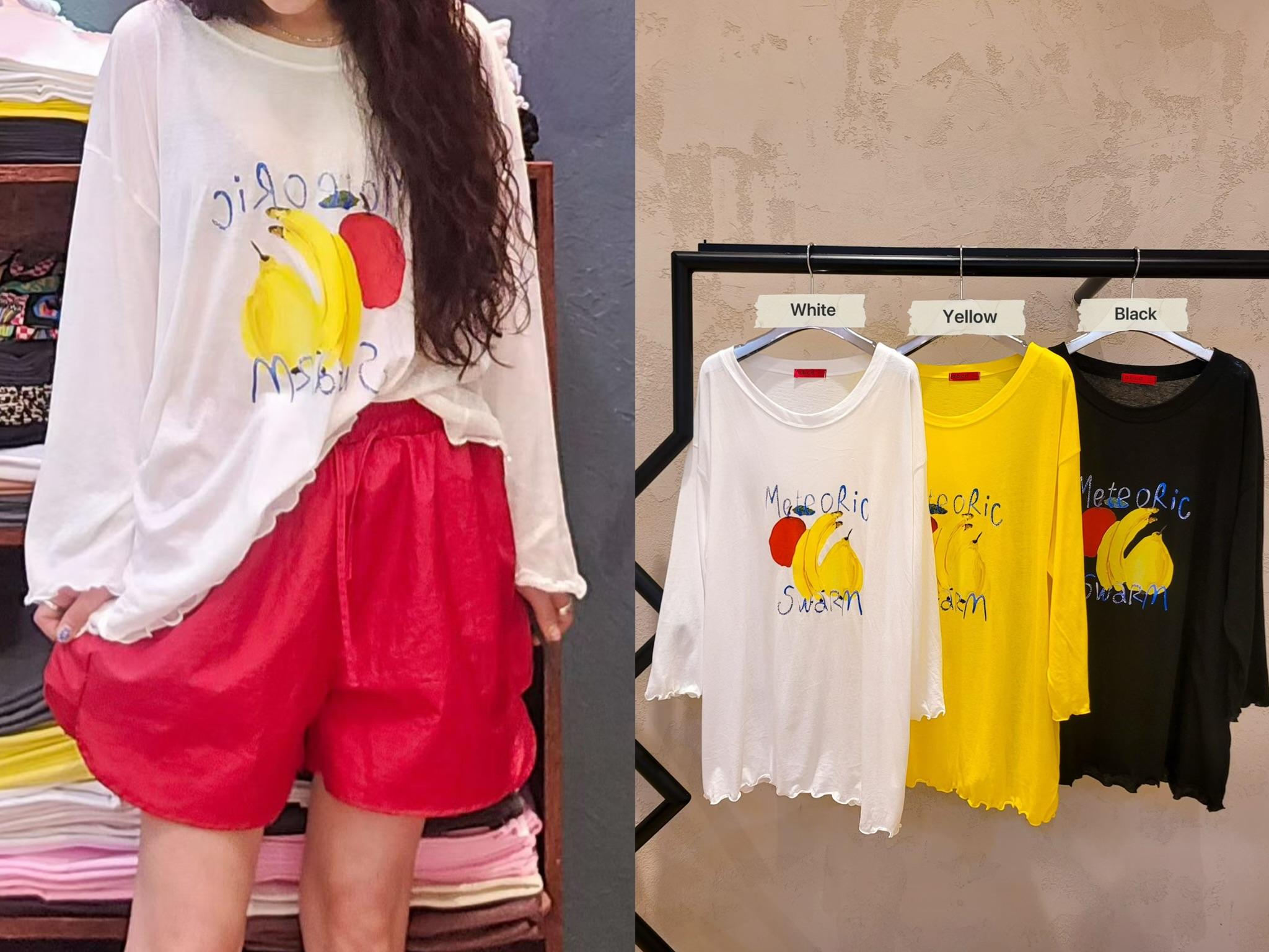 CD16 / LETTICE TRIM FRUIT TEE