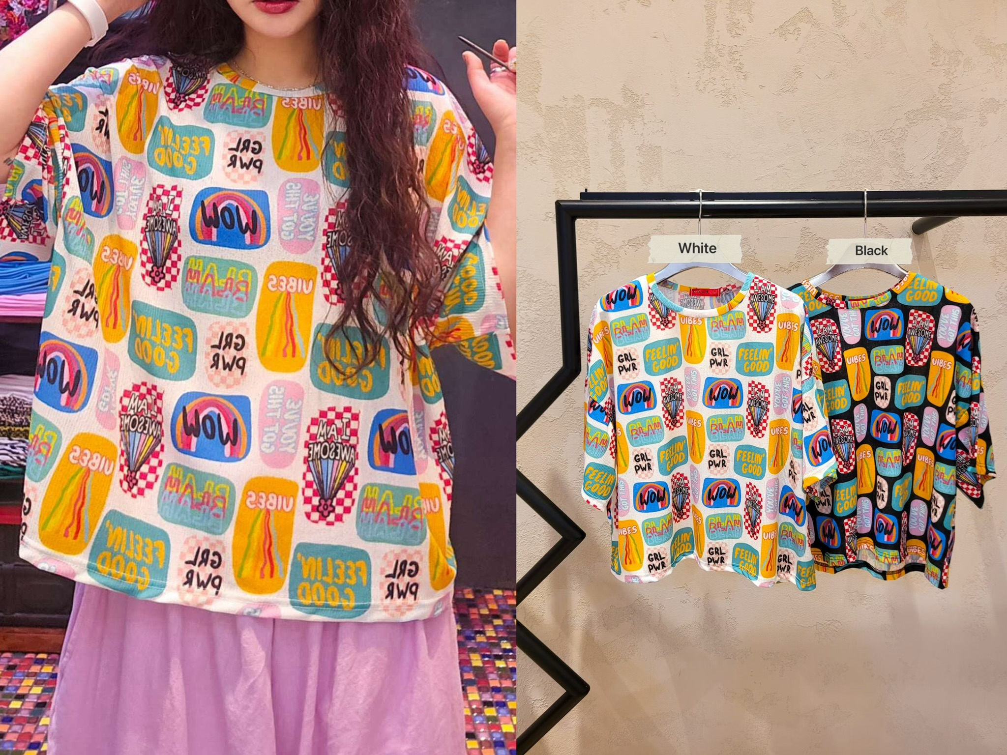 CD21 / POSITIVE VIBES GRAPHIC TEE