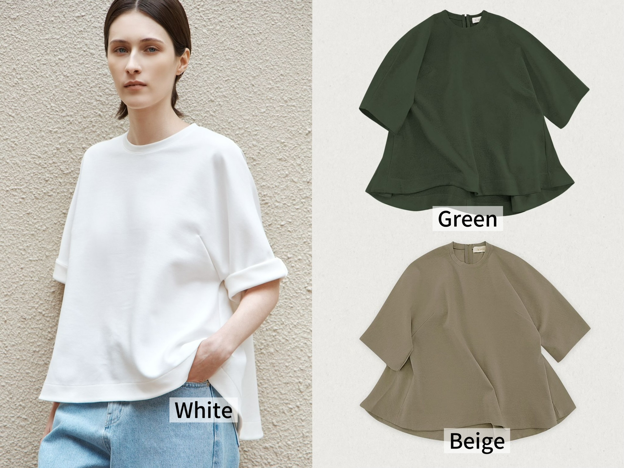 WW27 / VOLUMIZING FLARE SHORT SLEEVES TOP