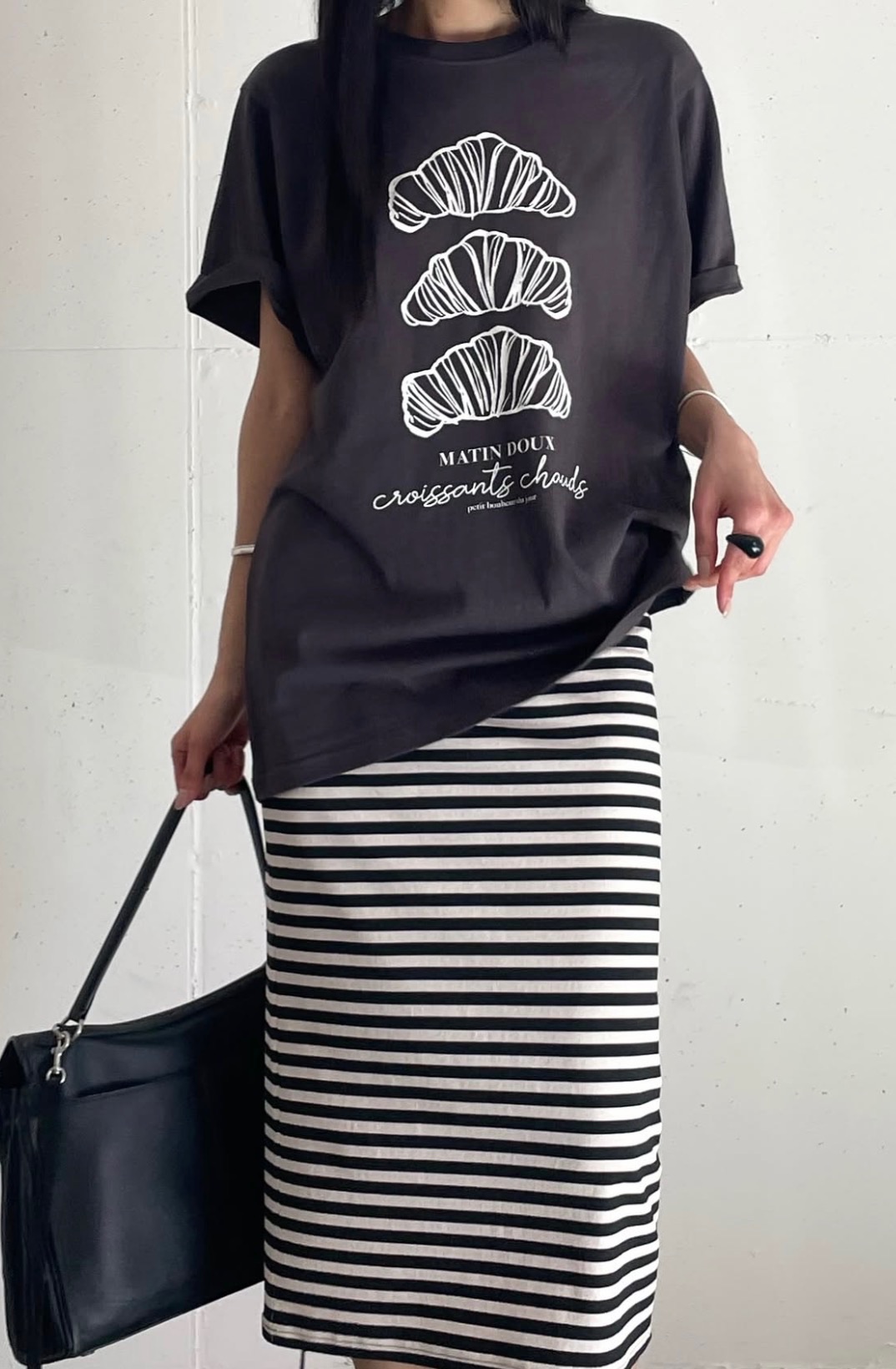 PG06 / CROISSANT PRINTED LOOSE FIT TEE
