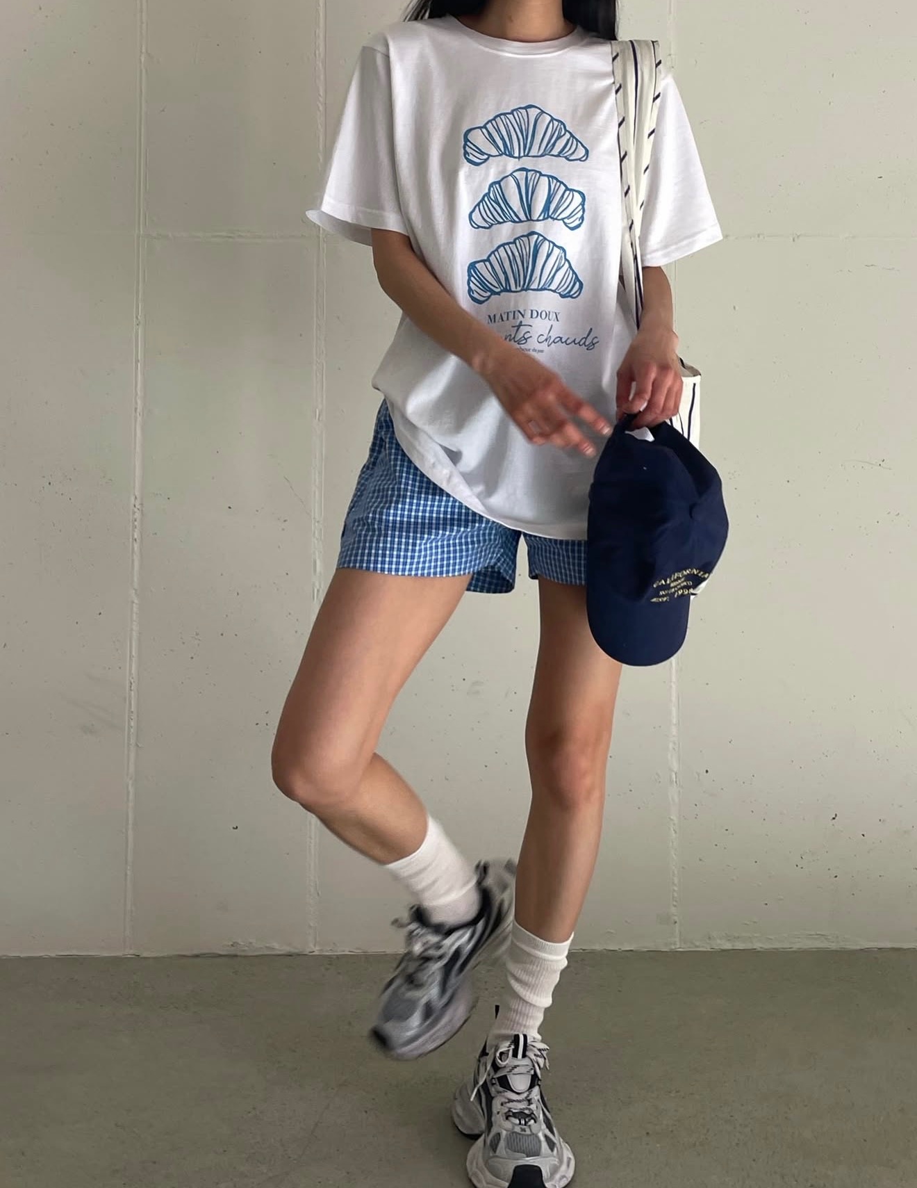 PG06 / CROISSANT PRINTED LOOSE FIT TEE